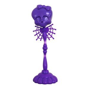 Monster High Color Me Creepy Design Lab Purple Skullette Skull Wig Stand Holder